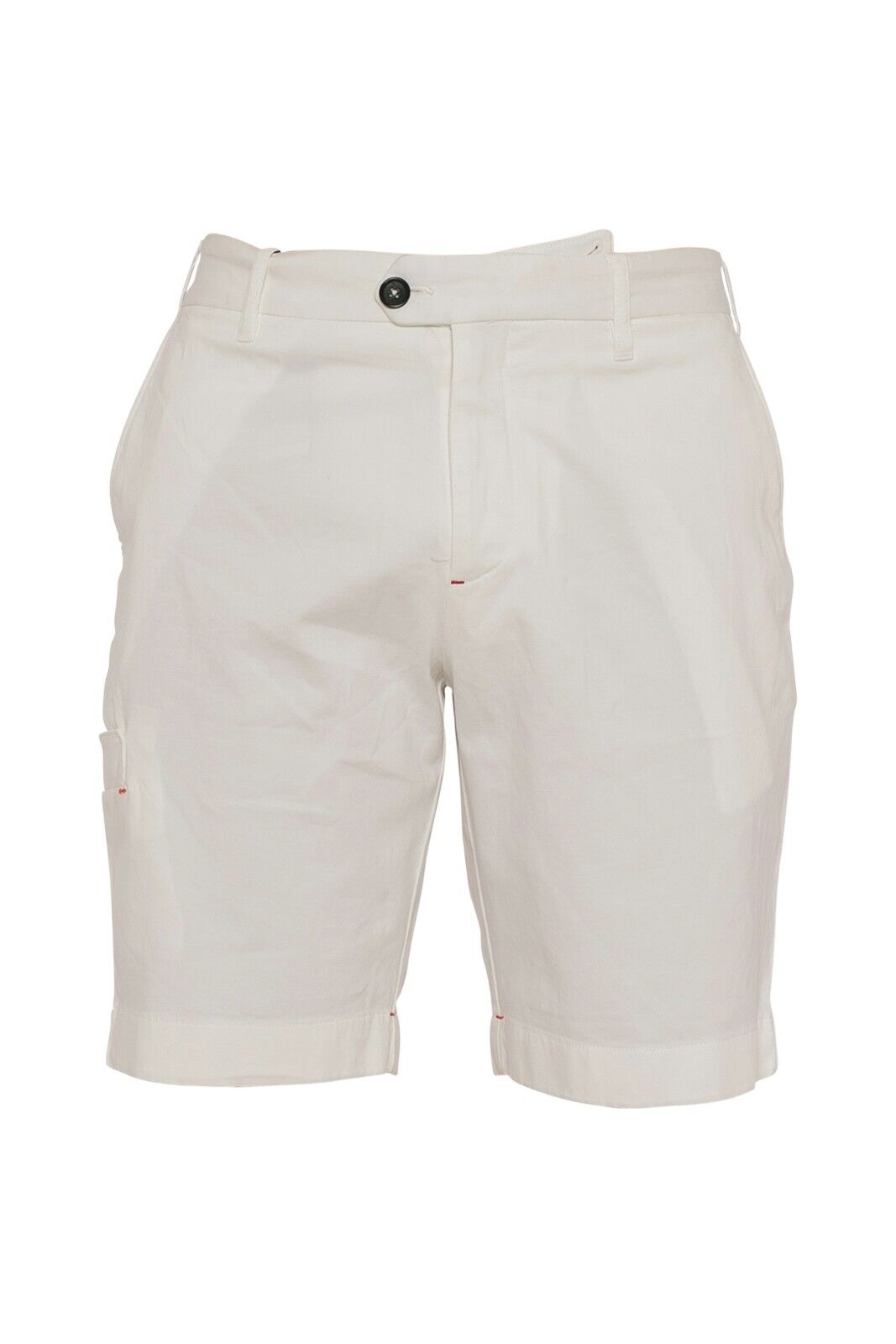 750$ ISAIA NAPOLI White Chino Short Pant Cotton / Cashmere 32 US / 48 EU