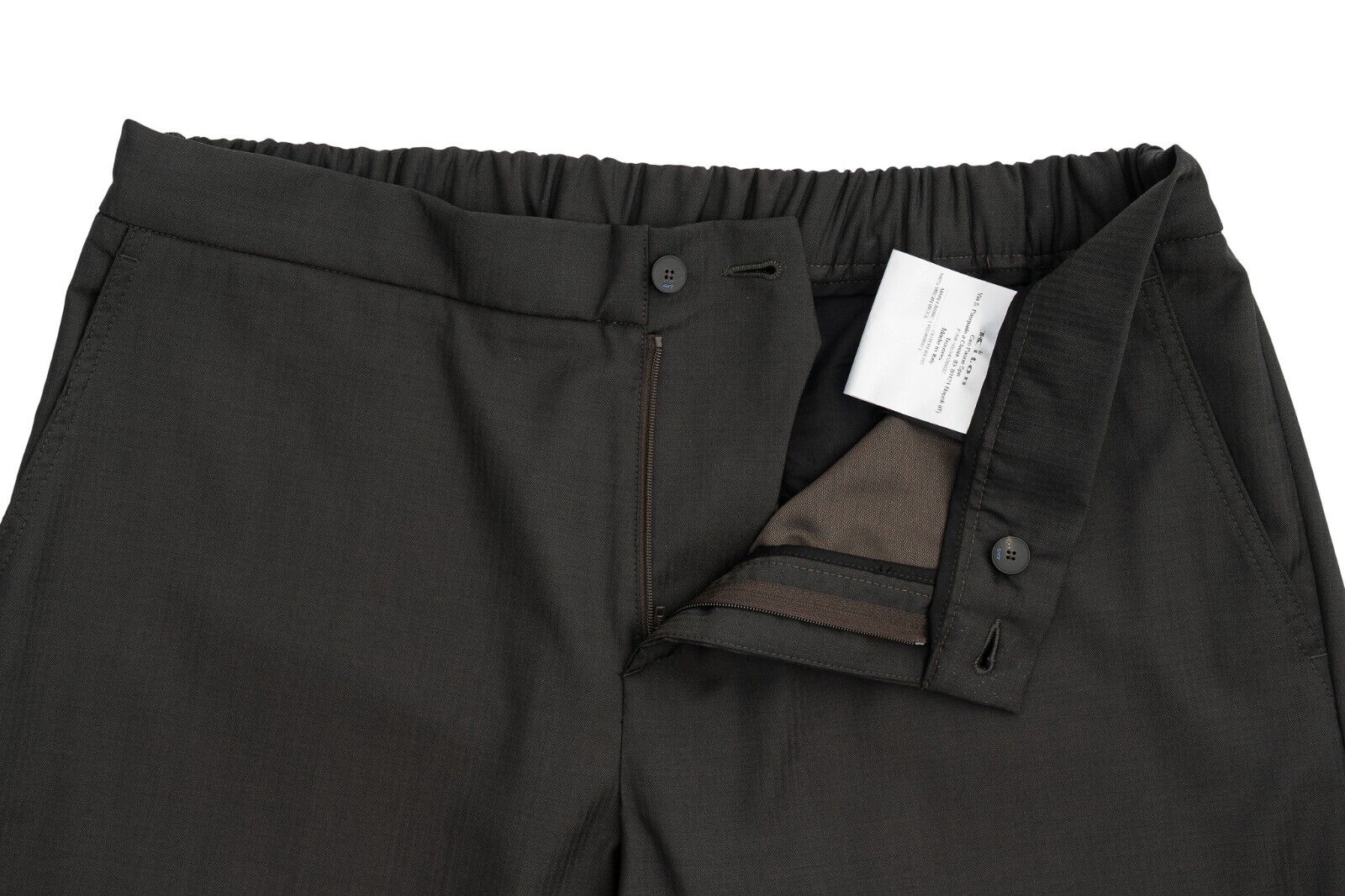 1500$ KITON KNT Dark Brown Casual Trousers Pant Fine Wool 34 US / 50 EU