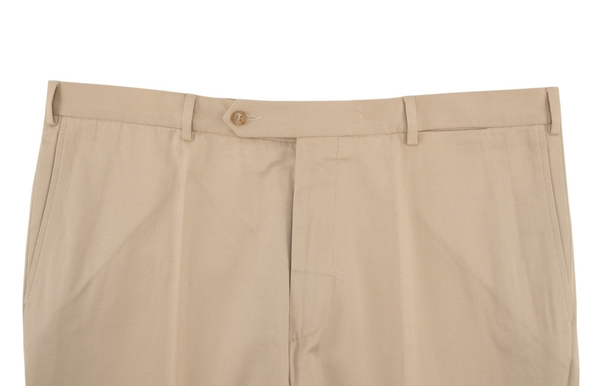 700$ BURBERRY LONDON Beige Chino Cotton Trouser Pant Regular Fit 42 US / 58 EU