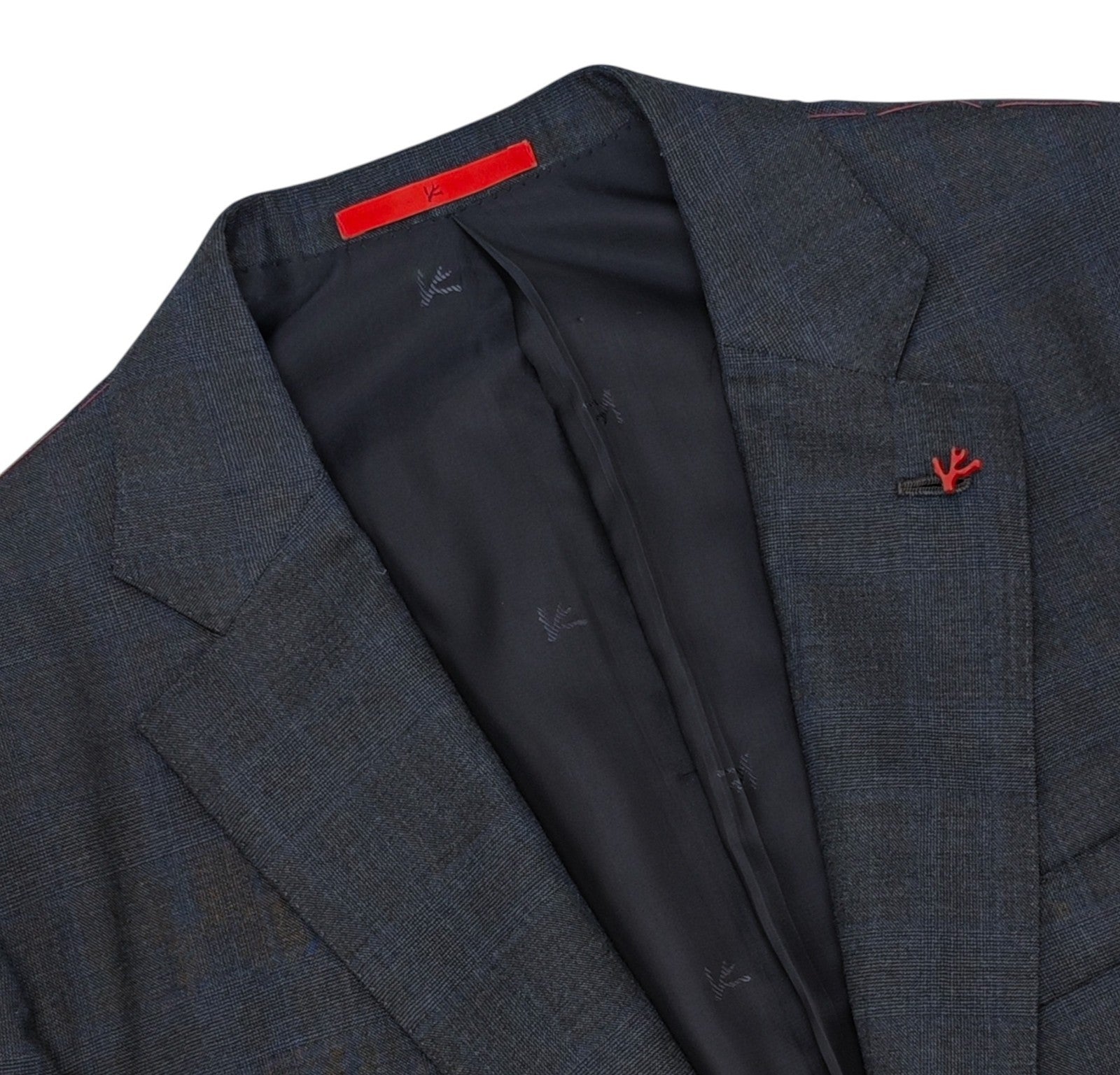 $6800 ISAIA "Sanita" Gray Hand-Sewn Suit Fine Wool Glen Plaid 42 US / 52 EU 8R