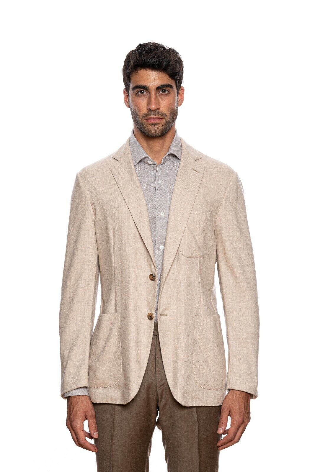$2290 BELVEST Beige 100% Cashmere Jacket Blazer 40 US / 50 EU Drop 8R