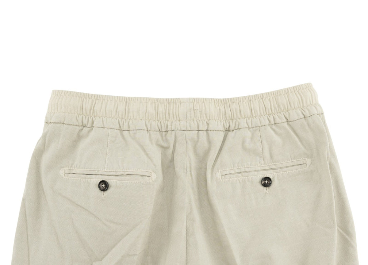 1050$ ISAIA Light Beige Drawstring Pant Cotton Regular Tapered Fit 32 US / 48 IT