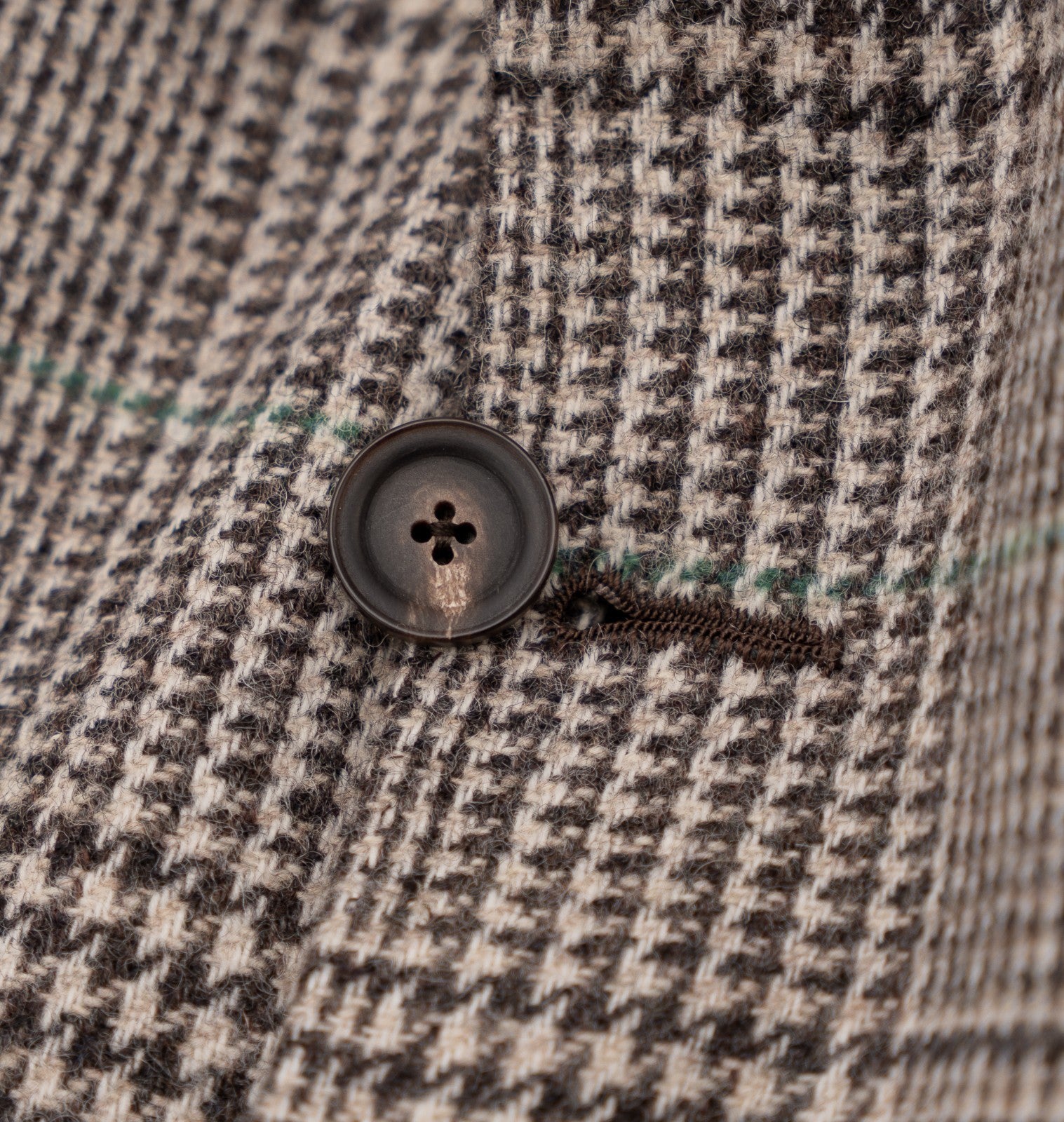 Sartoria DALCUORE NAPOLI Total Hand-Sewn Jacket Sport Coat Flannel Wool Brown