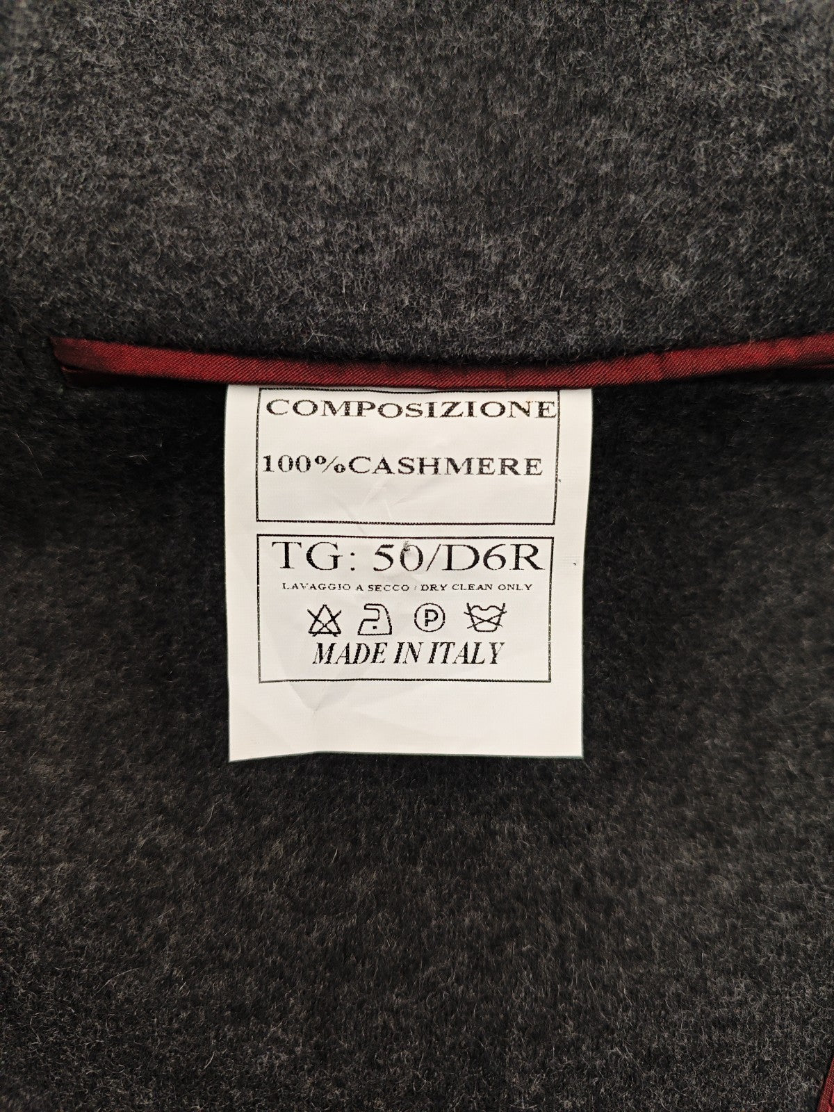 $2600 RUBINACCI NAPOLI Gray Unlined Jacket Blazer 100% Cashmere Made in Napoli