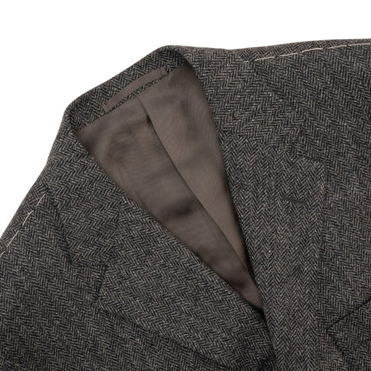 1900$ RAFFAELE CARUSO Gray 3/2 Roll Jacket Sport Coat Cashmere Wool 44 US 54 IT