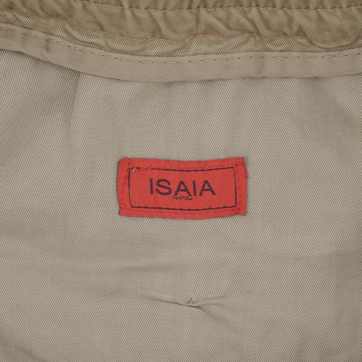 850$ ISAIA NAPOLI Beige Sand Drawstring Short Pant Cotton 40 US / 56 EU