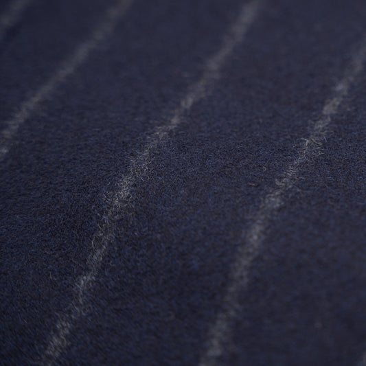 Sartoria DALCUORE NAPOLI Total Hand-Sewn Suit Flannel Wool Blue 40 US / 50 EU