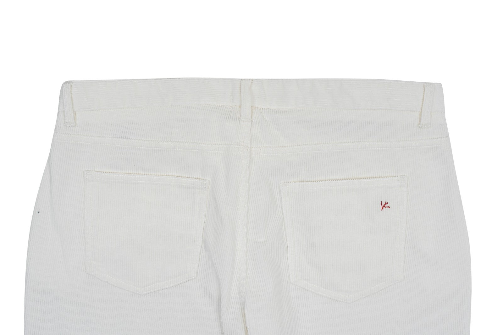 750$ ISAIA NAPOLI White Chino Trousers Pant Soft Corduroy Cotton 40 US / 56 EU