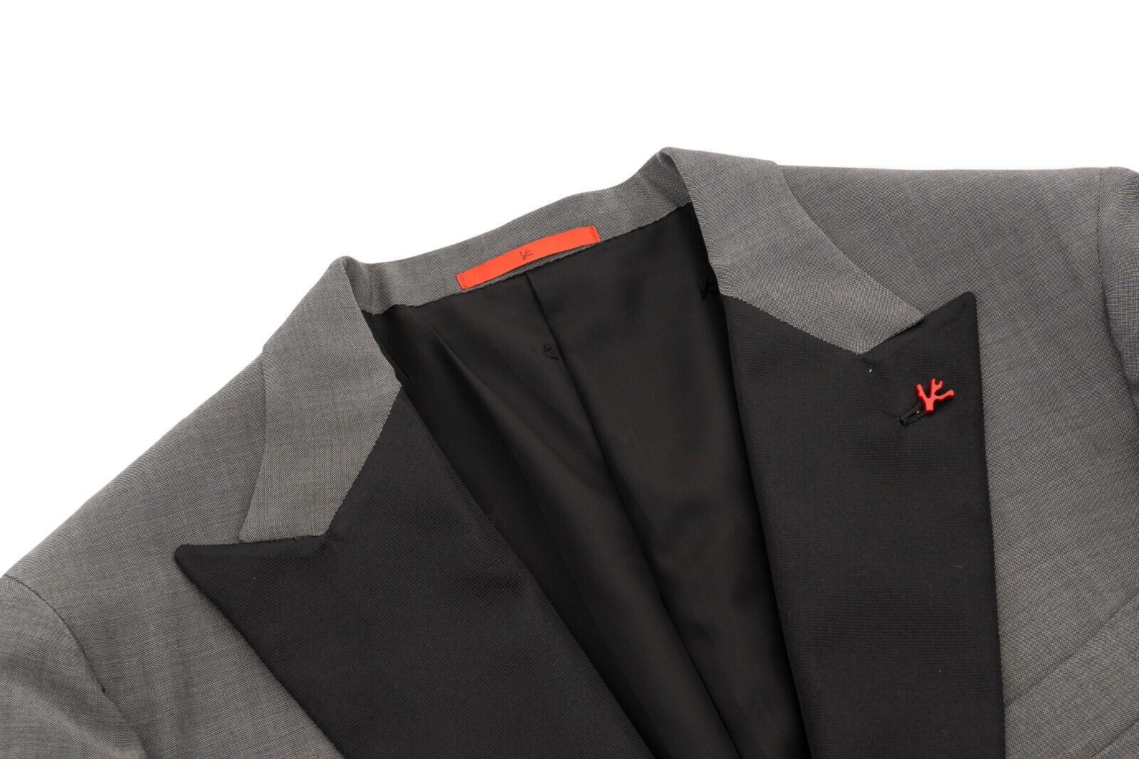$6500 ISAIA NAPOLI "Bicolor" Tuxedo Smoking Suit Wool / Mohair  46 US / 56 EU 8R