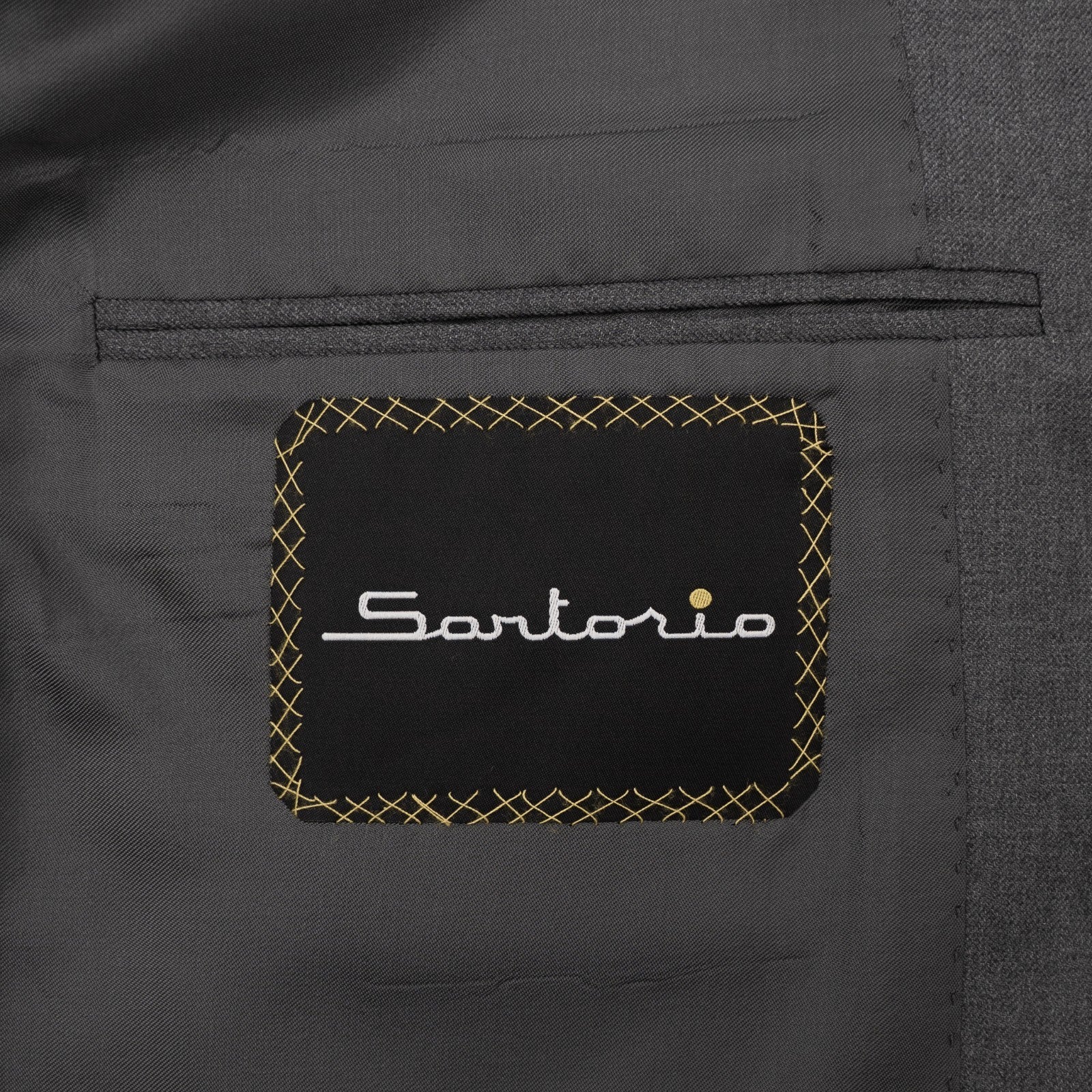 $3300 SARTORIO KITON NAPOLI Gray Suit Hand-Sewn Fine Wool Made in Napoli