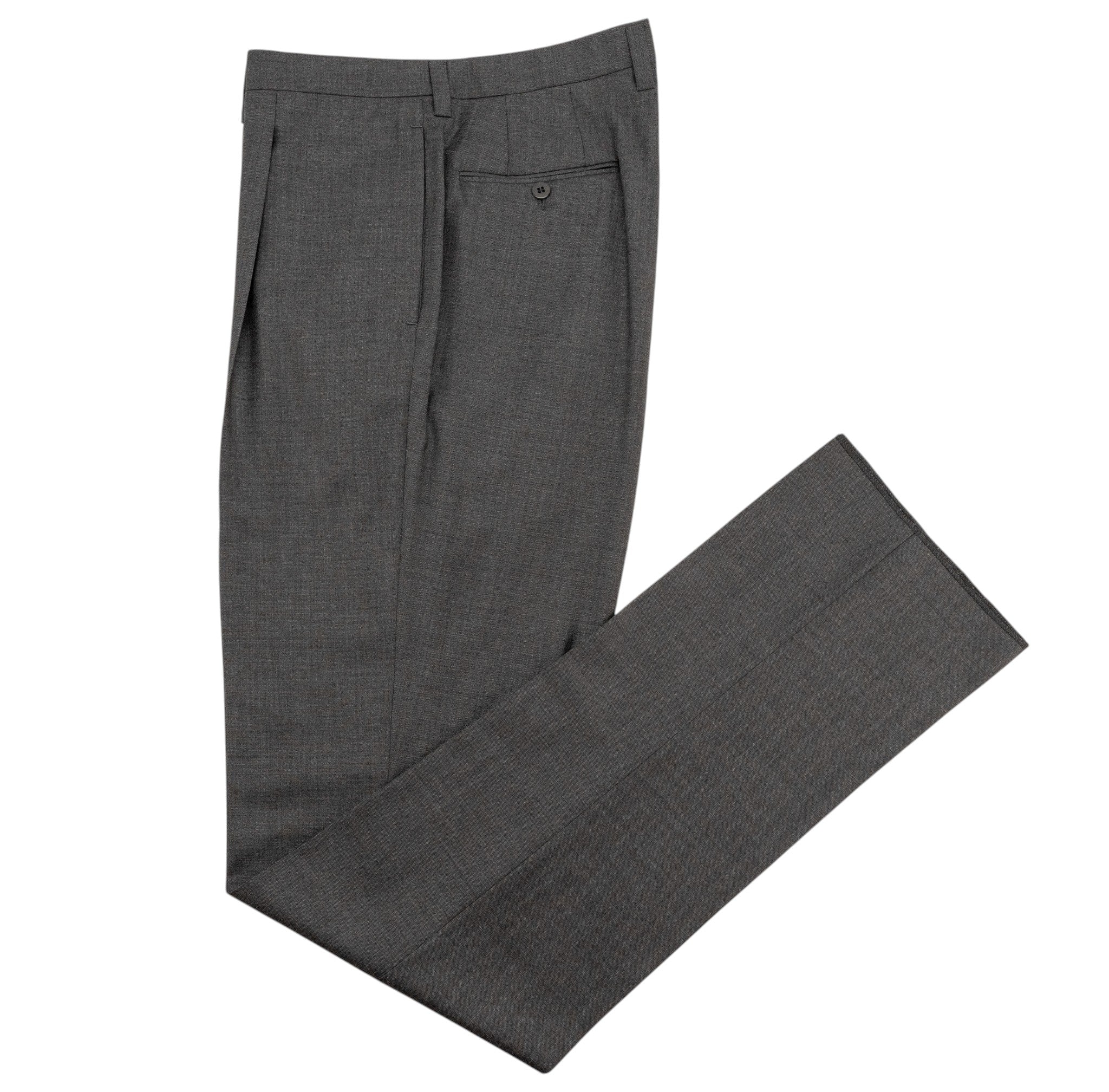 CESARE ATTOLINI NAPOLI Total Hand-Sewn Suit Gray Wool 120's 42 US / 52 IT