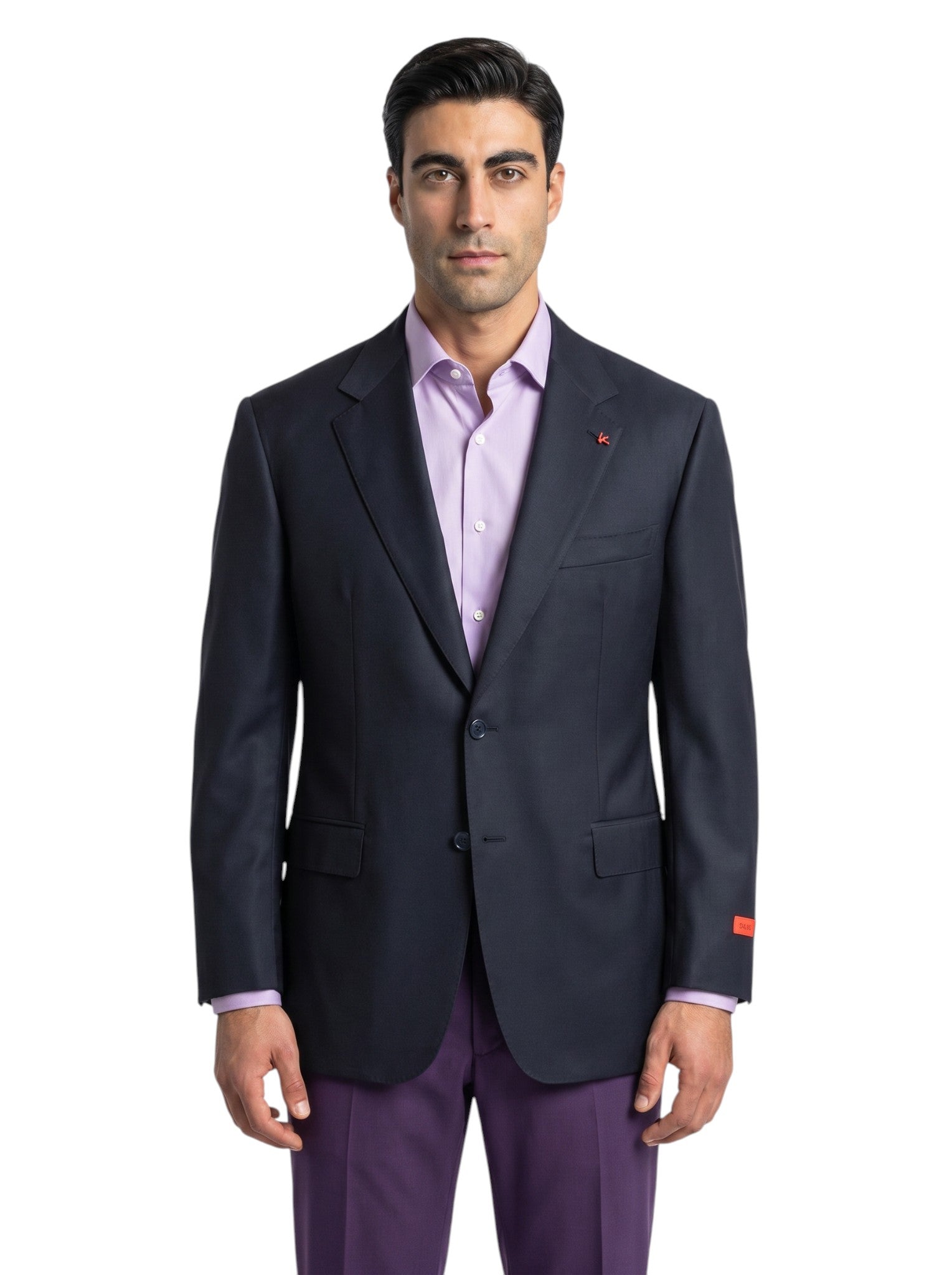 ISAIA NAPOLI "Aquaspider" Blue Navy Jacket Sport Coat Wool 52 US 62 EU 6R