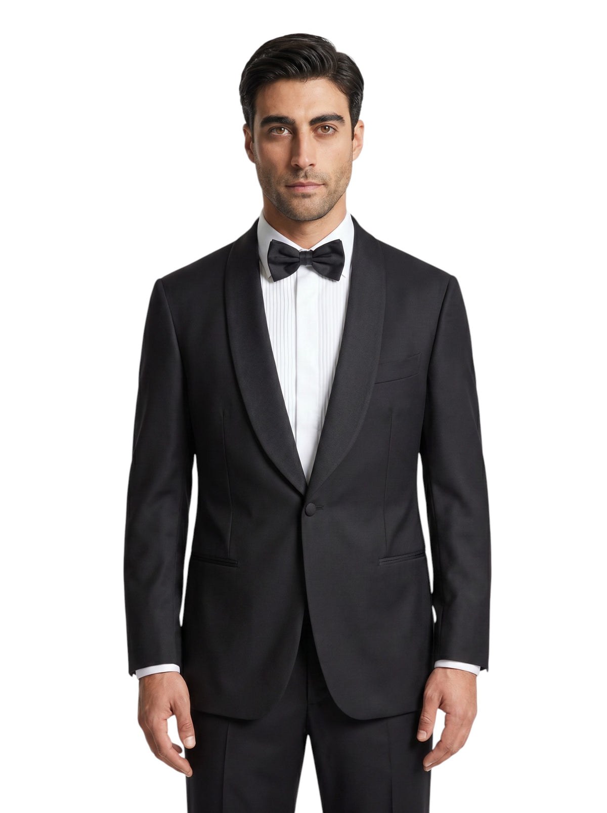 ISAIA "Aquaspider" Tuxedo Smoking Nero Lana 160's 48 US / 58 EU 7R