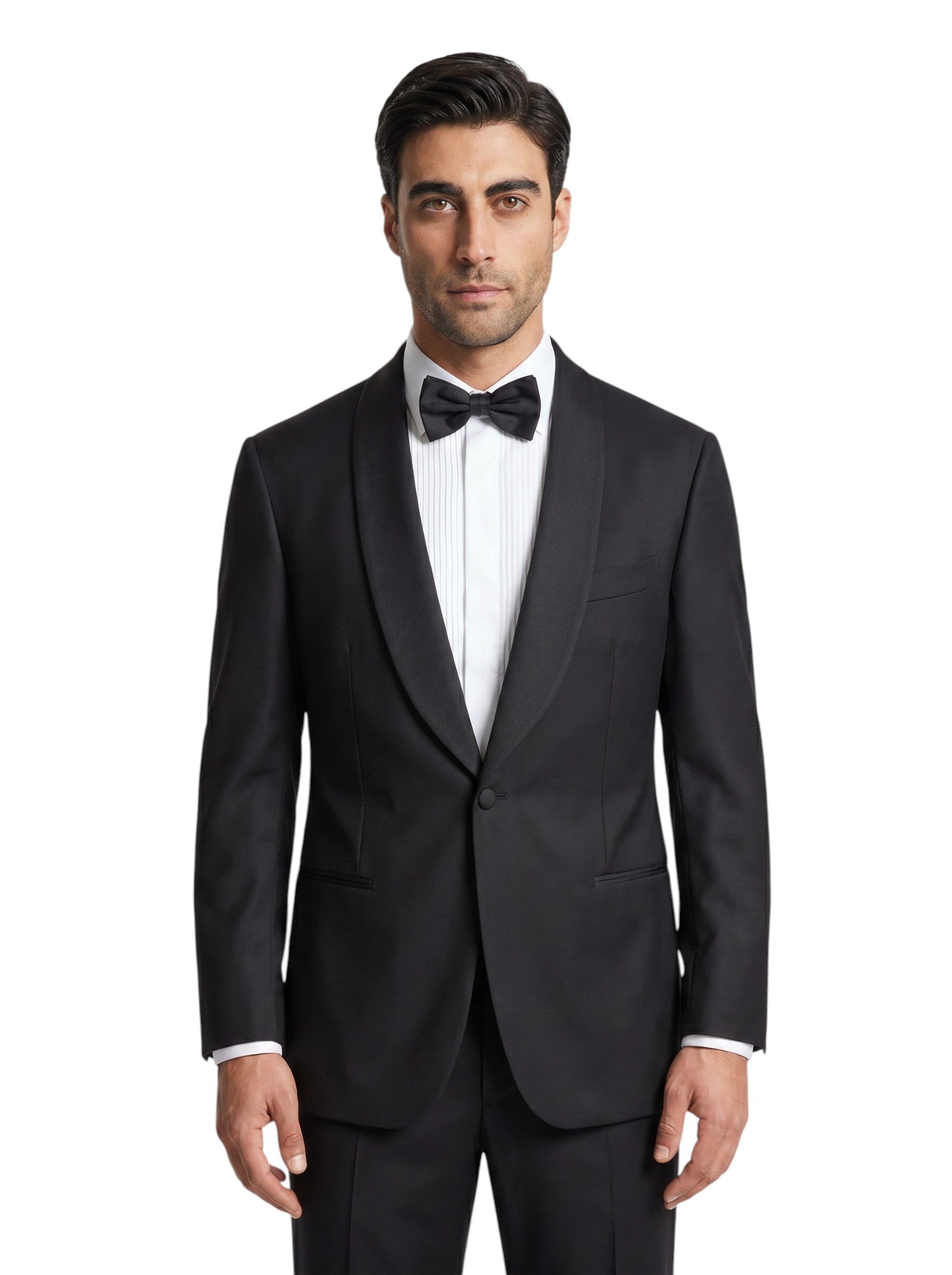 ISAIA "Aquaspider" Tuxedo Smoking Nero Lana 160's 48 US / 58 EU 7R