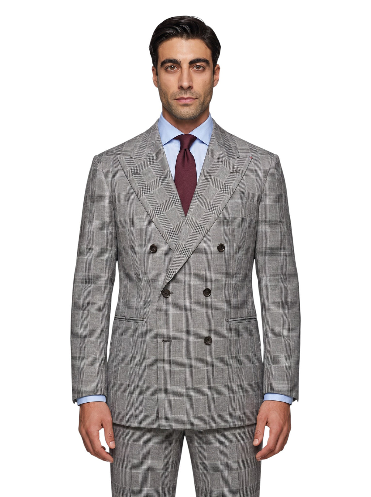 Sartoria DALCUORE NAPOLI Total Hand-Sewn Suit Fine Wool - Silk Gray 40 US 50 EU