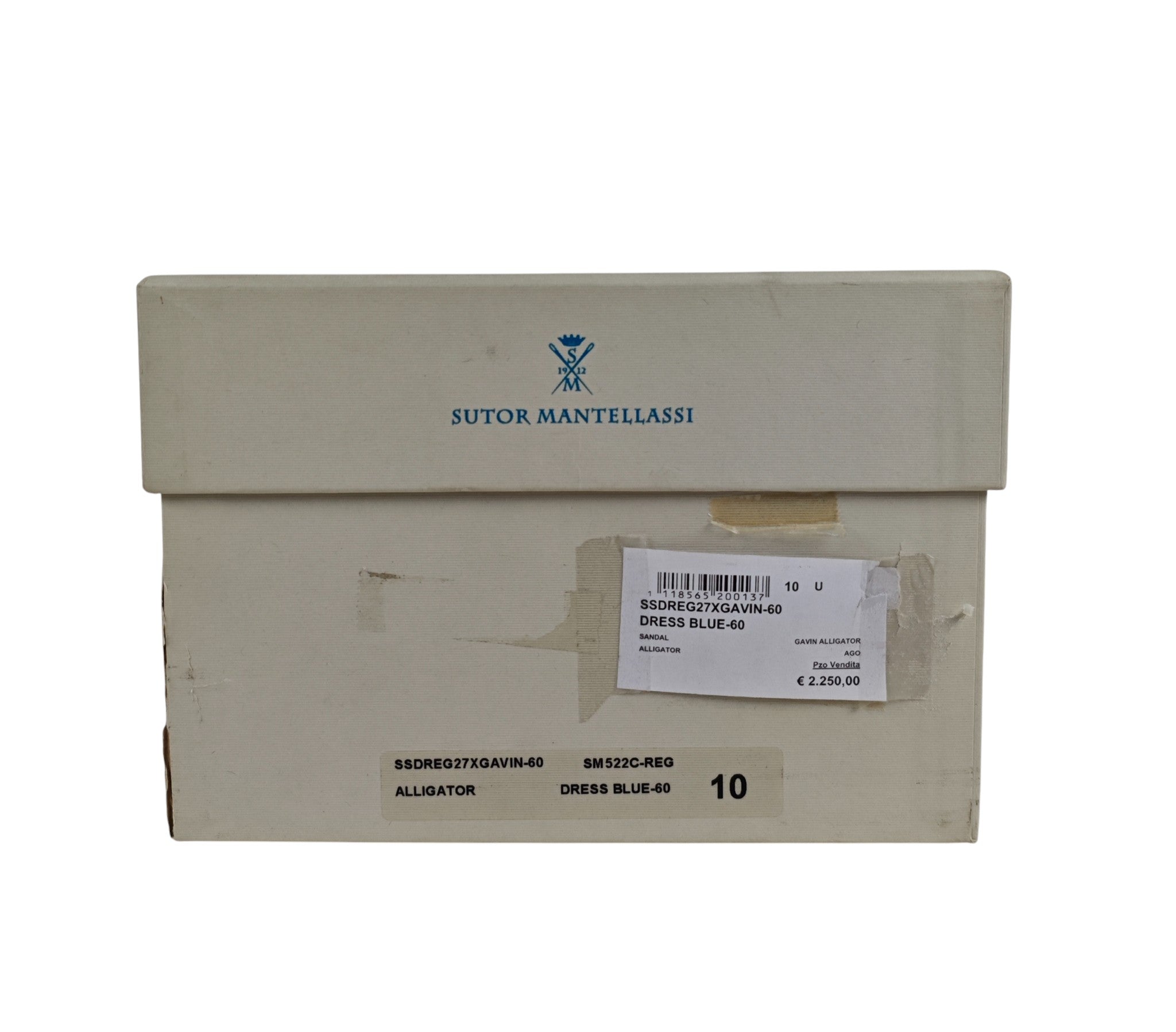 SUTOR MANTELLASSI Purple Sandal Shoes 100% Alligator