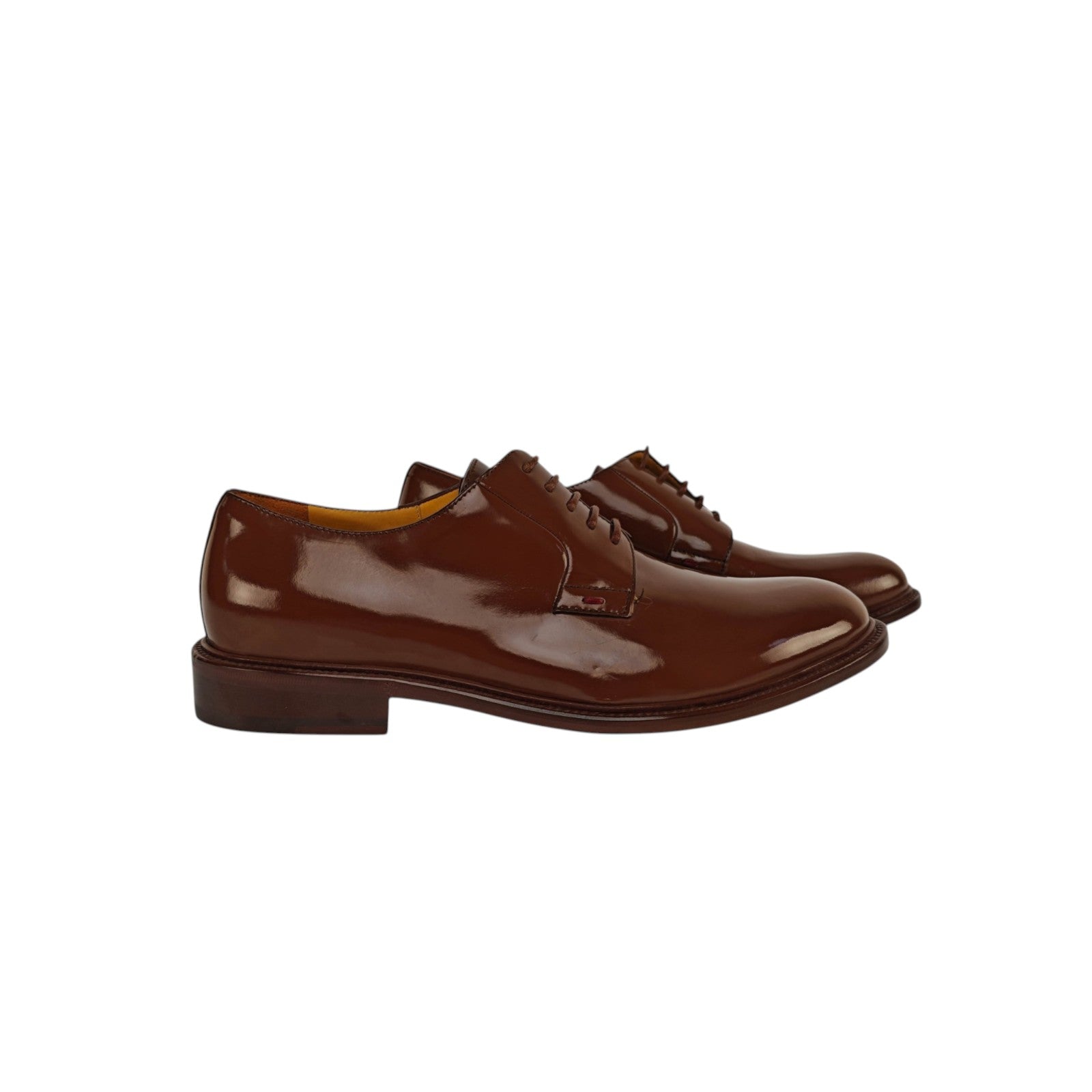 TESTONI "Vietri" Derby Shoes Lux Calf Brush Off Espresso 8 UK 9 US 42 IT