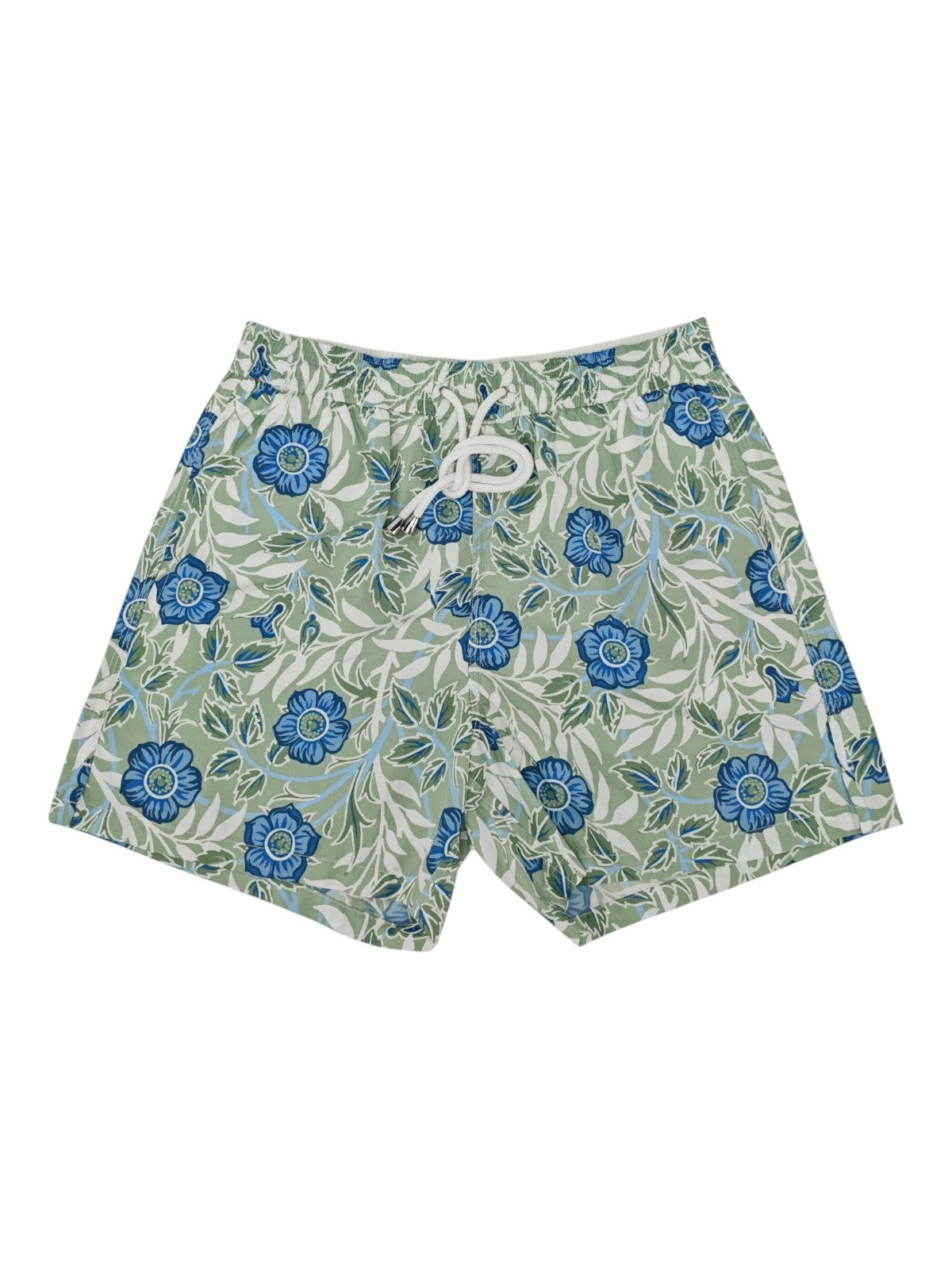 ISAIA NAPOLI "Floral" Swimsuit Swim Trunks whit Drawstring Waist Size S