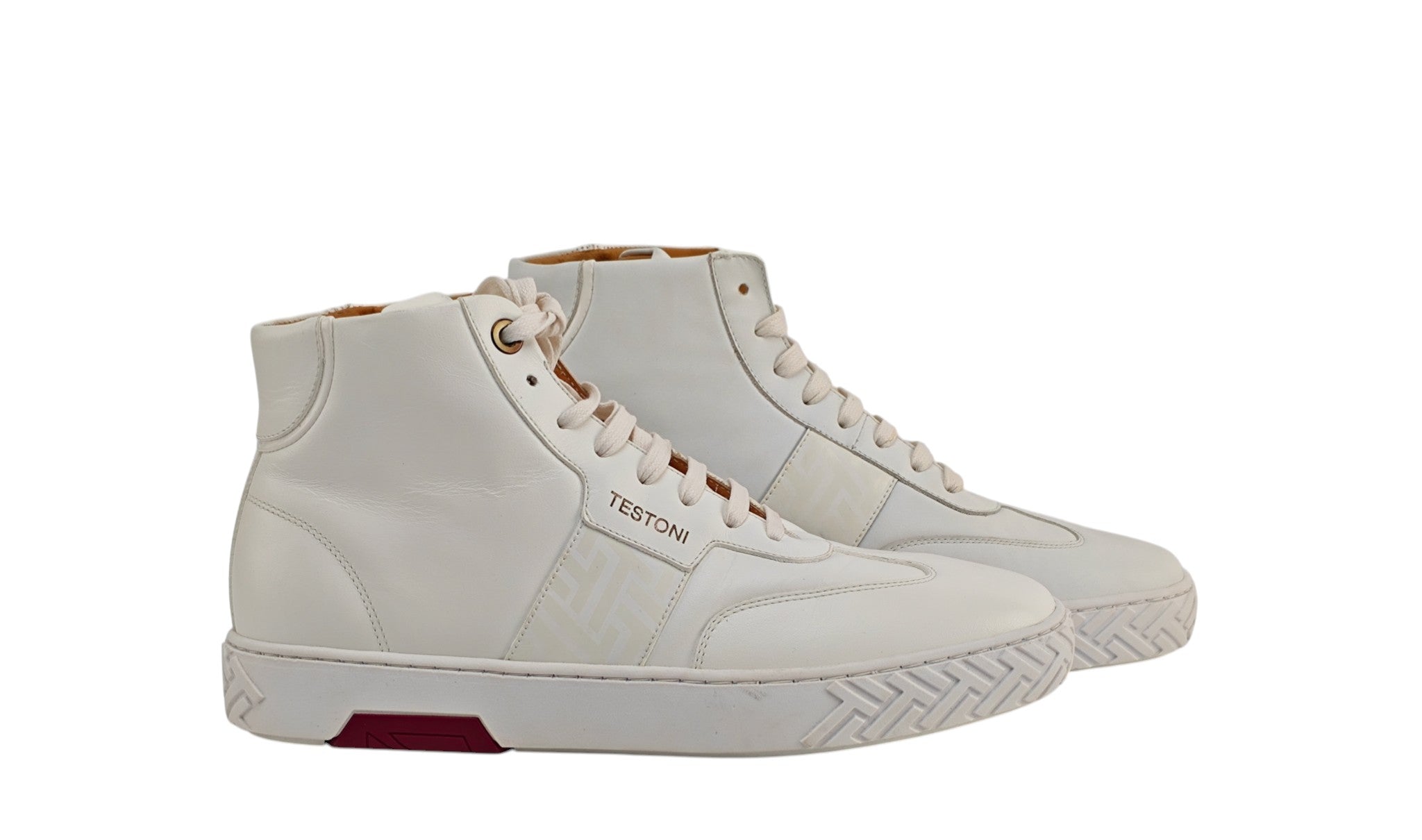 TESTONI Ravenna High Top Sneaker in pelle Nappa 8 UK / 9 US / 42 IT
