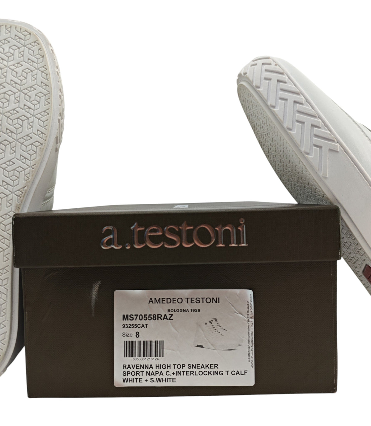 TESTONI Ravenna High Top Sneaker in pelle Nappa 8 UK / 9 US / 42 IT