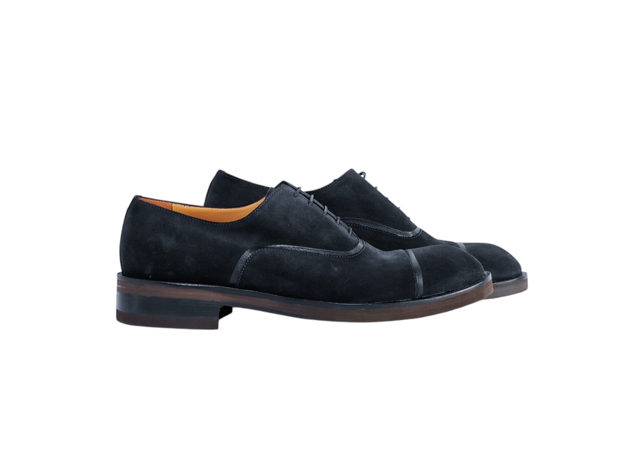 TESTONI Bologna 1929 Gressoney Oxford Shoes Navy Eco Suede 8 UK / 9 US / 42 IT
