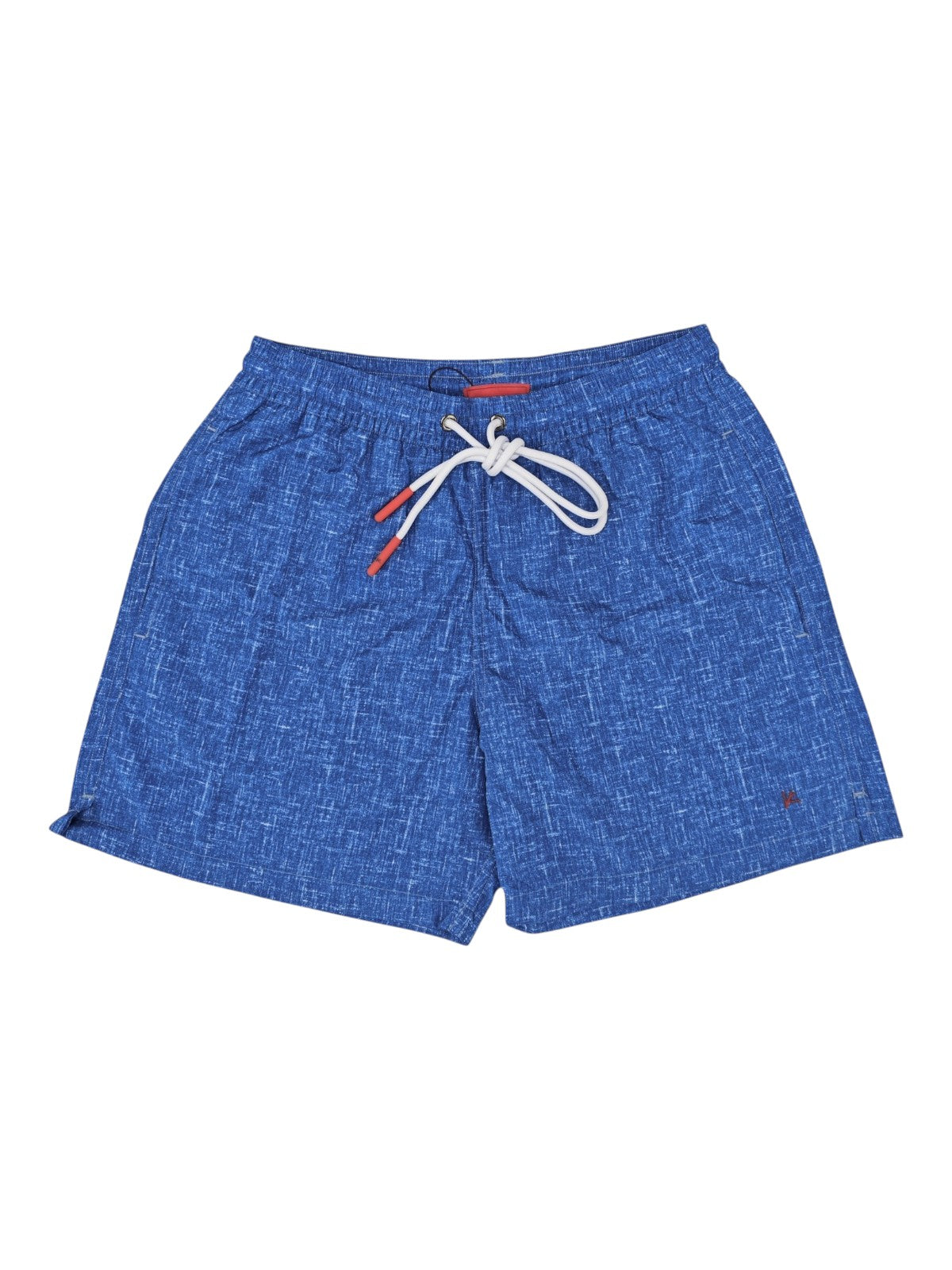 ISAIA NAPOLI Blue Printed Swimsuit Swim Trunks whit Drawstring Waist