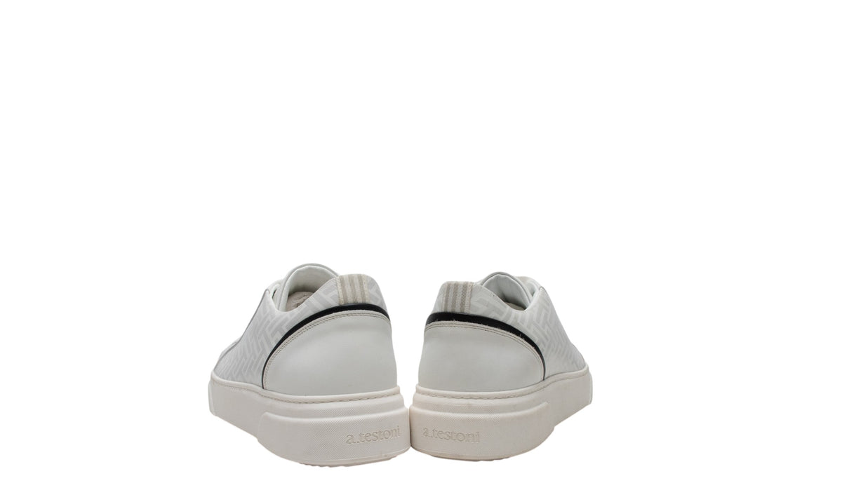 TESTONI Sneaker Weaving T Macro Calf White 8 UK  / 9 US / 42 IT