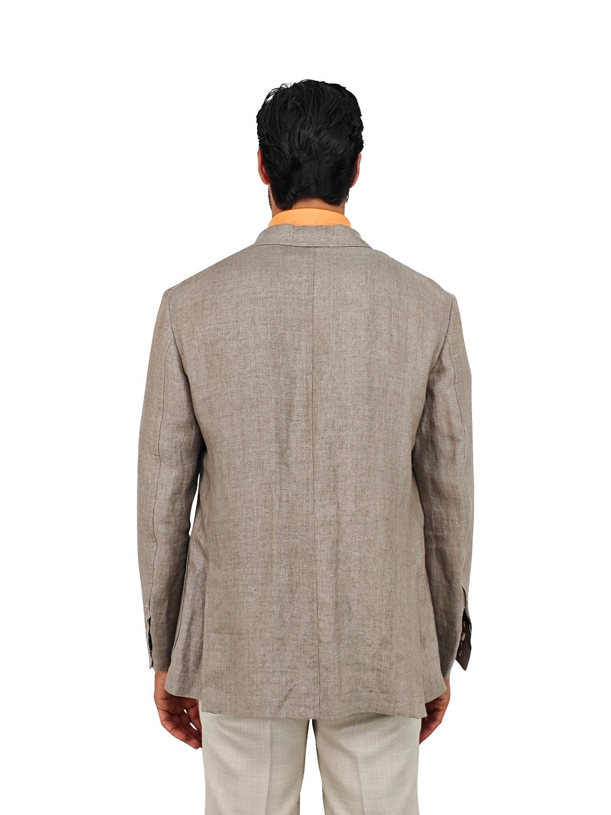 $1750 RUBINACCI NAPOLI Beige Jacket Sport Coat 100% Linen 42 US / 52 EU