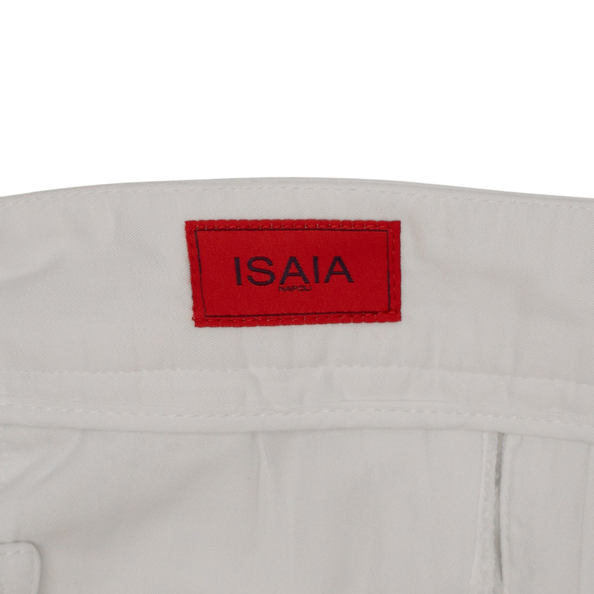 850$ ISAIA NAPOLI White Cargo Trouser Pant Cotton Cashmere Slim 36 US / 52 EU