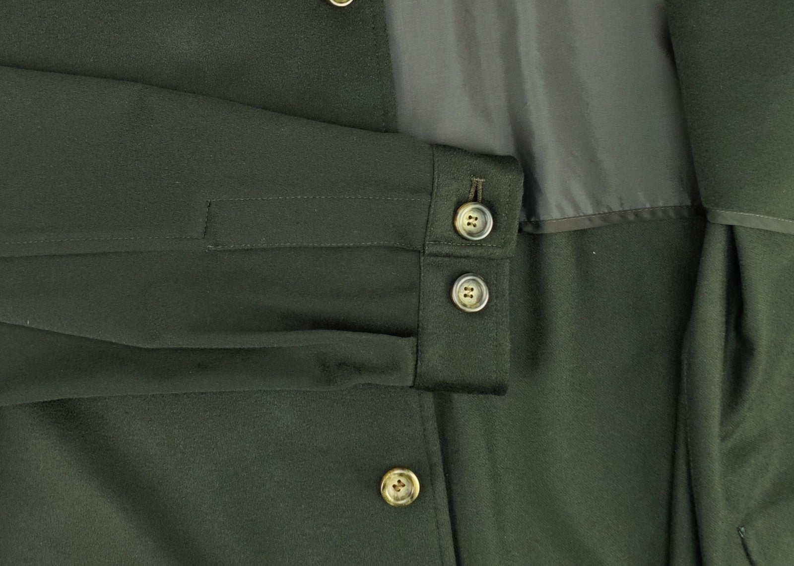 BEL Y CIA Barcelona 100% Cashmere Overshirt Jacket Dark Green 42 US / 52 IT