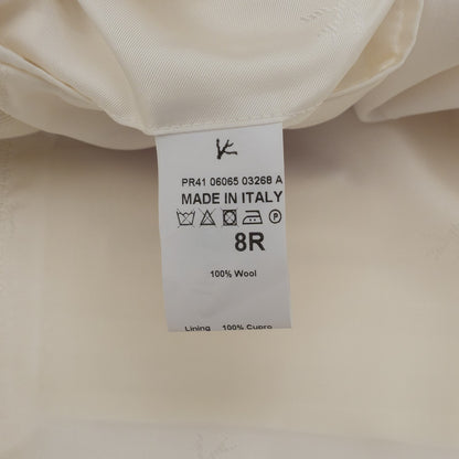 $6500 ISAIA NAPOLI "Sanita" Smoking Tuxed Blazer Sport Coat Ivory Fine Wool