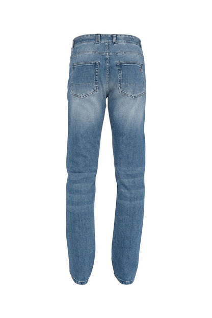 690$ ISAIA NAPOLI Light Blue Denim Jeans Trousers Pant Regular Cotton