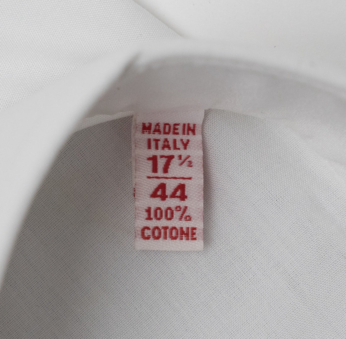 750$ ISAIA NAPOLI "Mix" Dress Shirt French Cuffs White Fine Cotton 17.5 - 44