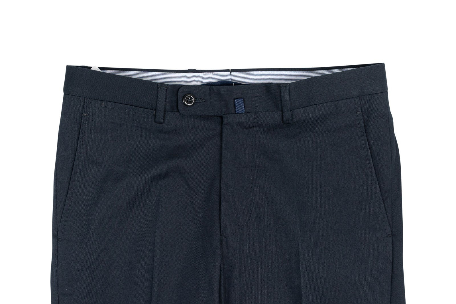 620$ RUBINACCI NAPOLI Blue Navy Dress Pant Stretch Cotton 30 US / 46 EU
