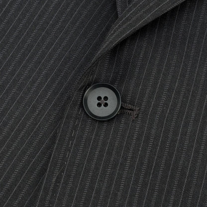 $6600 ISAIA "Capri" Charcoal Suit Fine Wool 4 Season Striped 46 US / 56 EU 8R