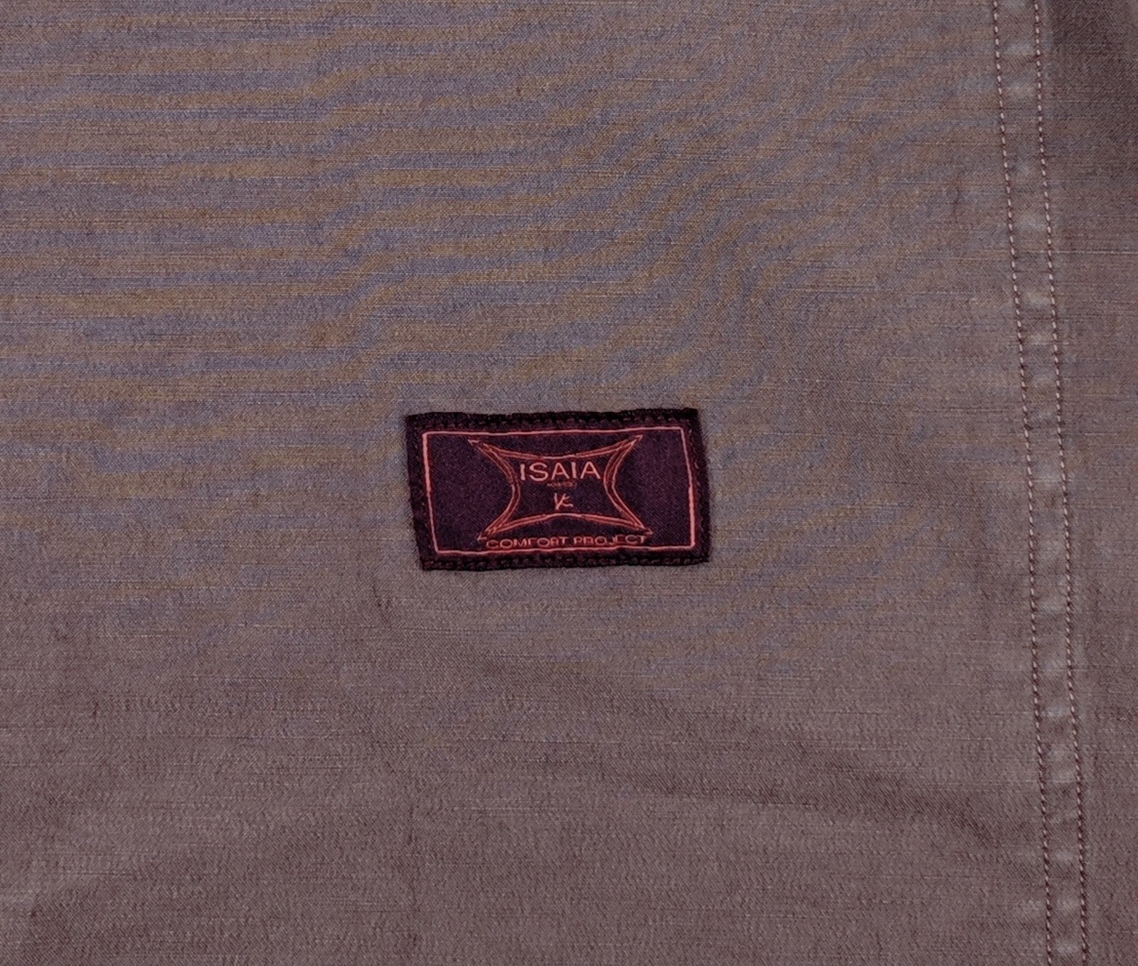 $1650 ISAIA NAPOLI "Comfort" Plum Hand-Sewn Overshirt Jacket Cotton - Cashmere