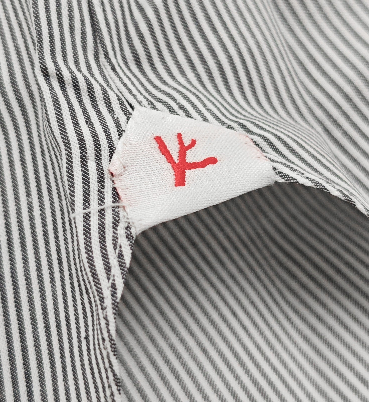 730$ ISAIA NAPOLI "Mix" Dress Shirt Gray Striped Lightwheight Cotton 15.75 - 40