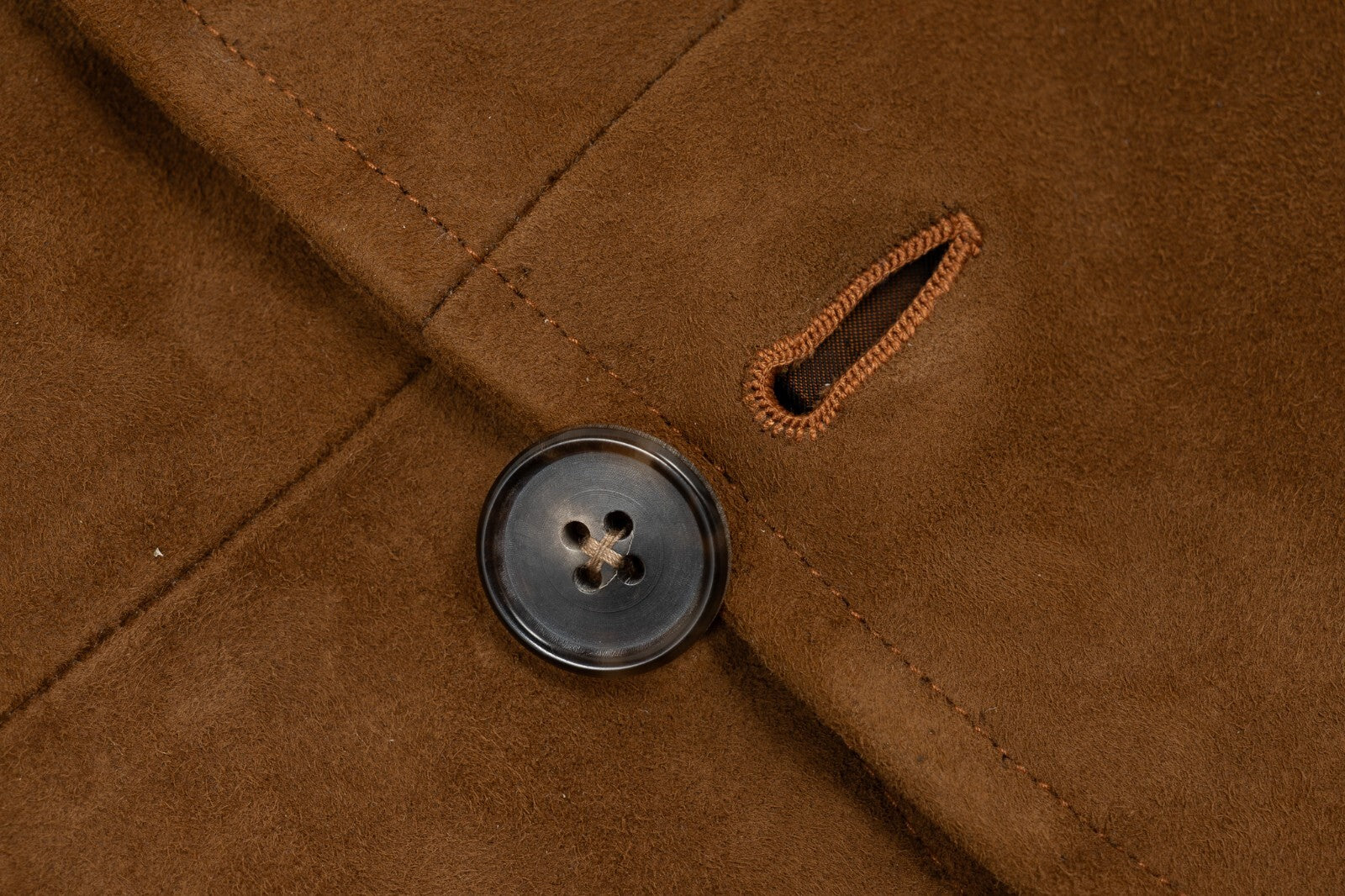 6800$ ISAIA Camel Safari Jacket Suede 100% Lambskin Leather 38 US 48 EU