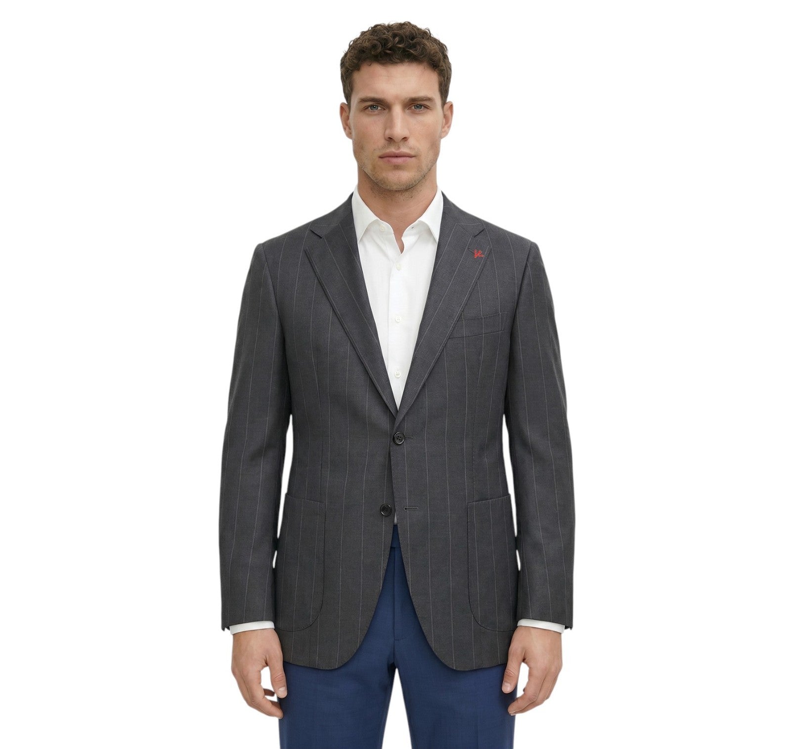 $6100 ISAIA NAPOLI Dark Gray Sport Coat Fine Wool Super 200's  42 US / 52 EU 7R