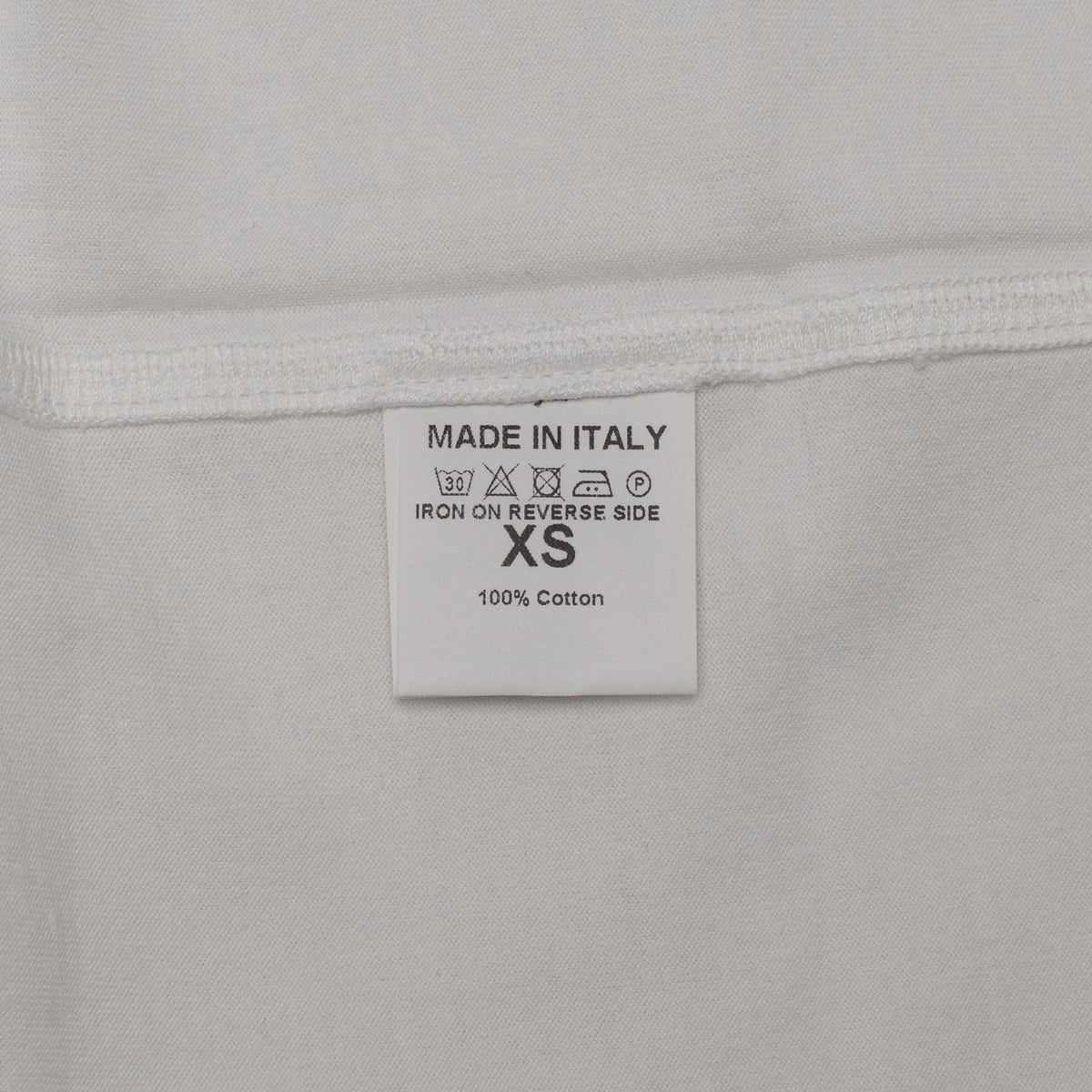 450$ ISAIA NAPOLI White T-Shirt Jersey Cotton - Size XS - Made in Italy