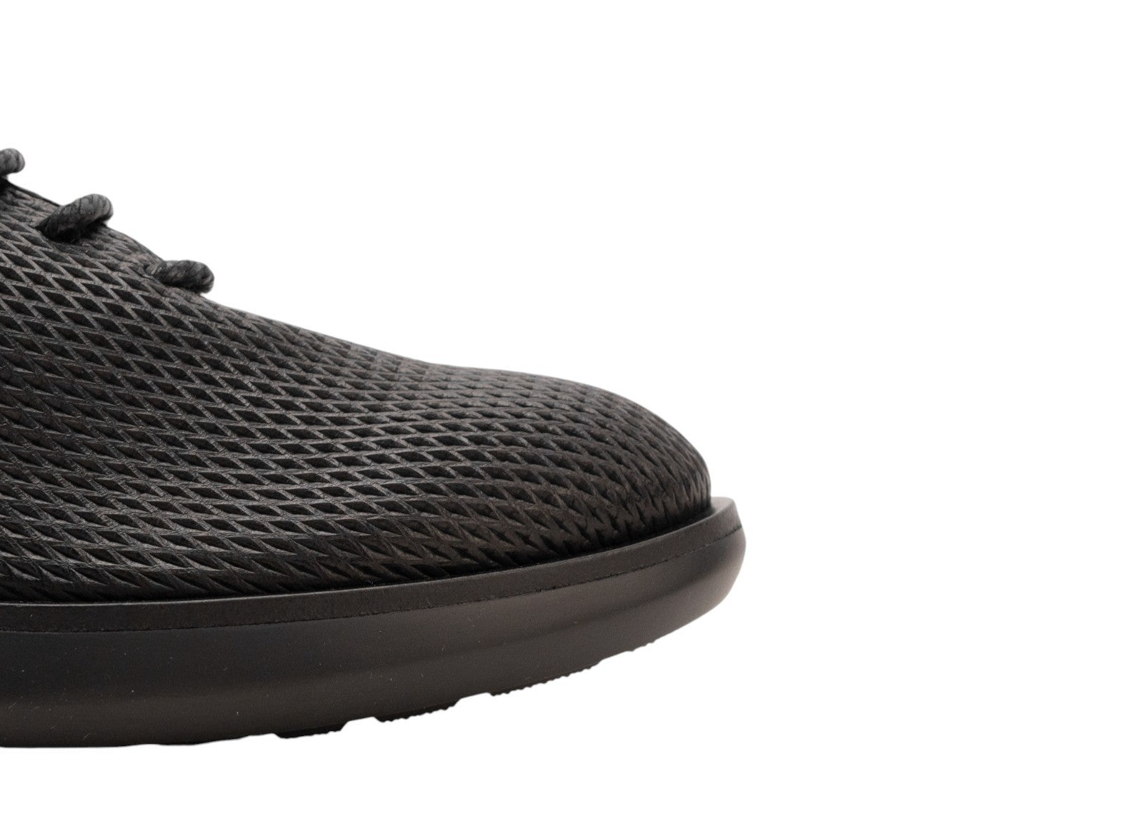 $1150 GIORGIO ARMANI Derby Sneakers Shoes Woven Mesh Black 5 UK 6 US 39 IT