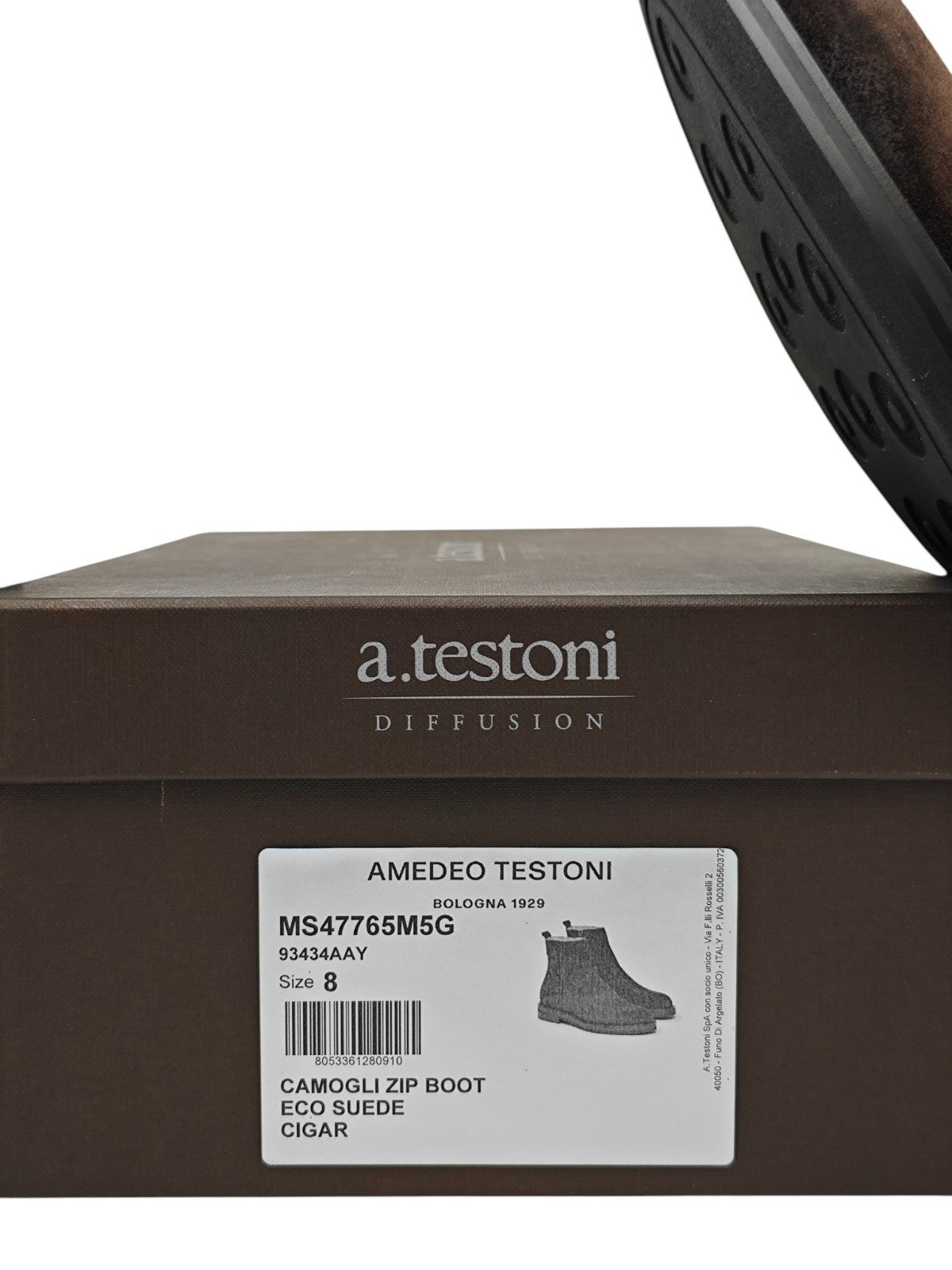 1450$ TESTONI "Camogli" Cigar Zip Boot Shoes Suede 8 UK / 9 US / 42 IT