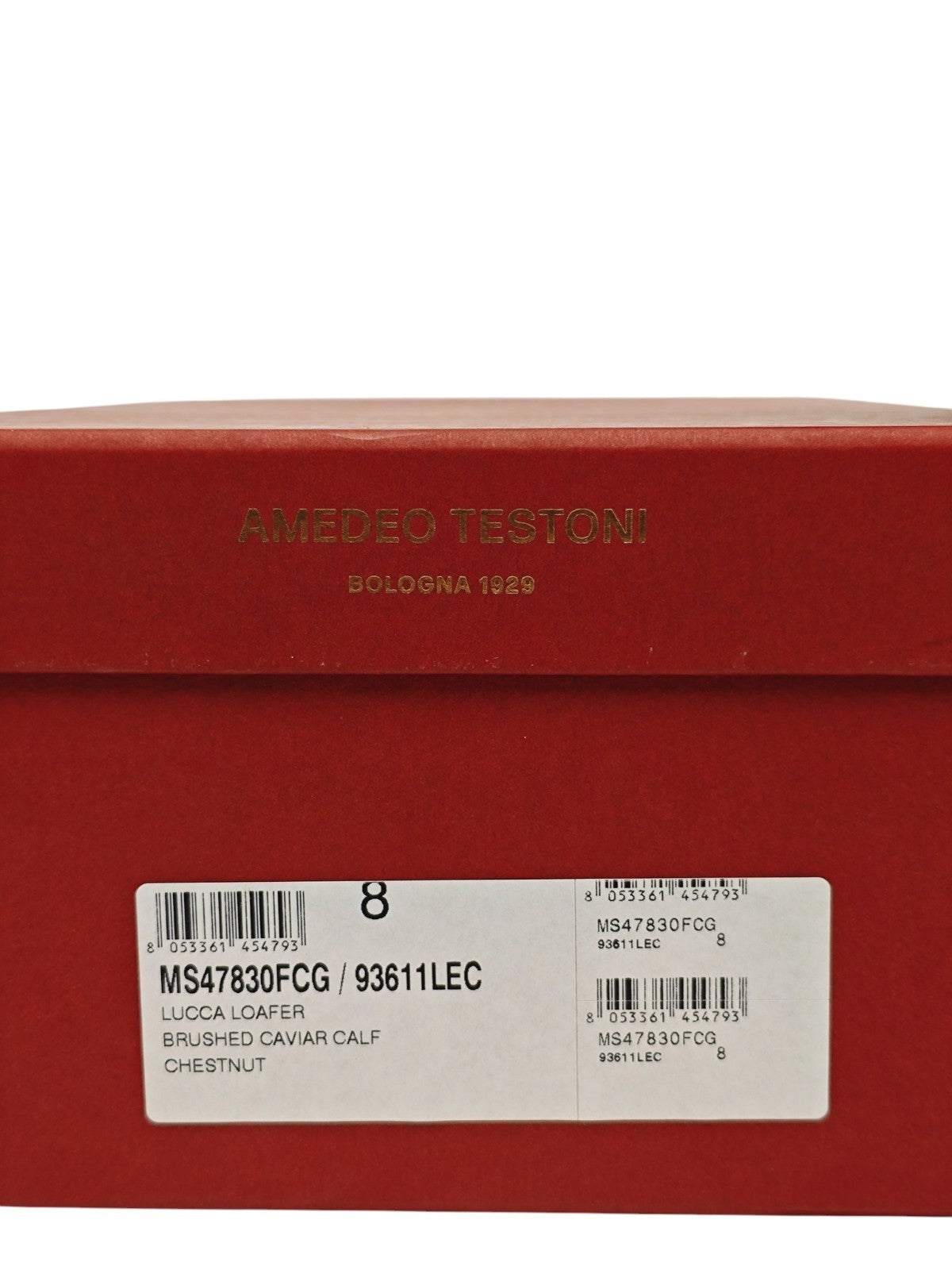 1200$ TESTONI "Lucca"Loafer Brushed Caviar Calf Chestnut 8 UK / 9 US / 42 IT