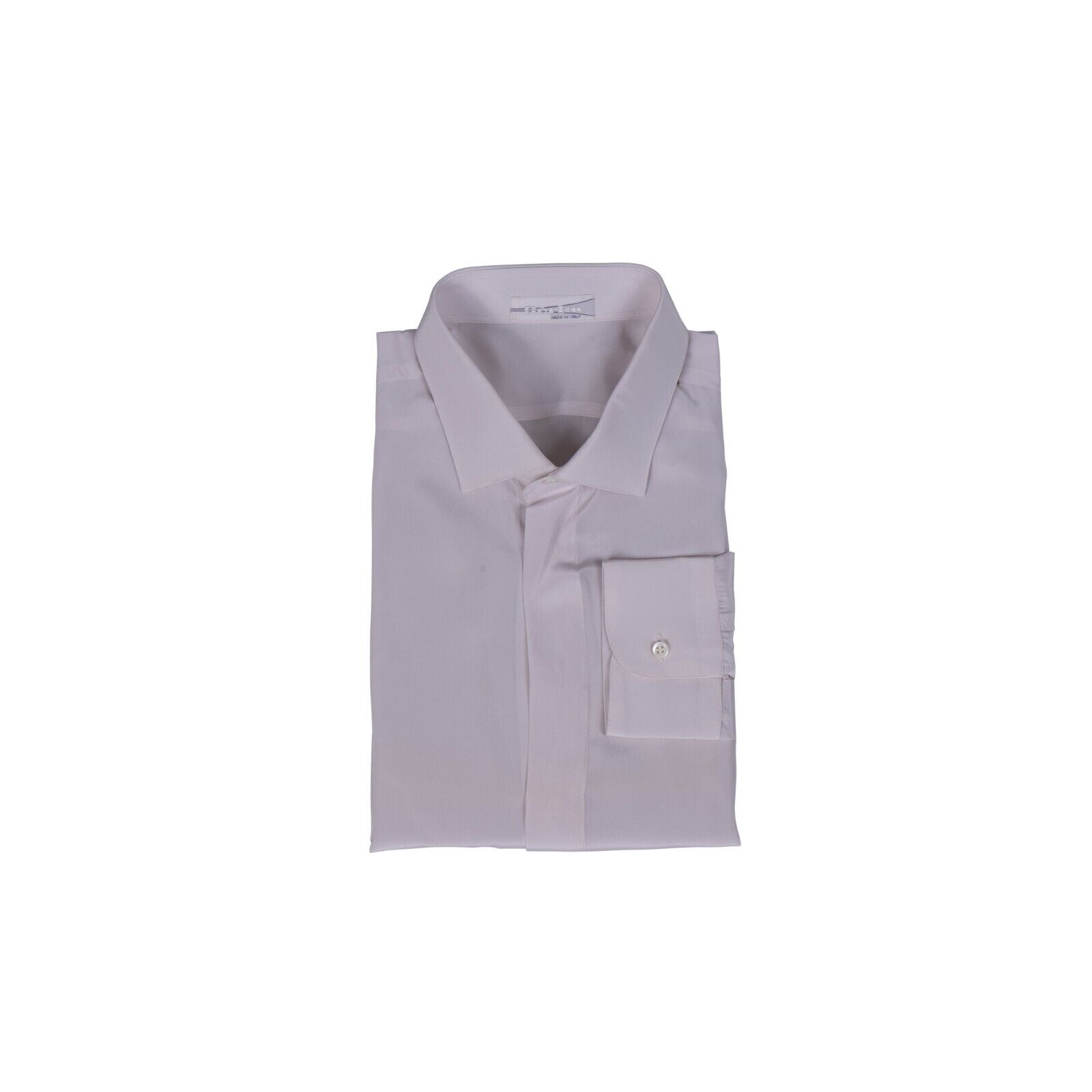 1400$ ITALIAN LUXURY GERLIN Ivory Shirt 100% Silk Crepè 16.5-42  BIJAN