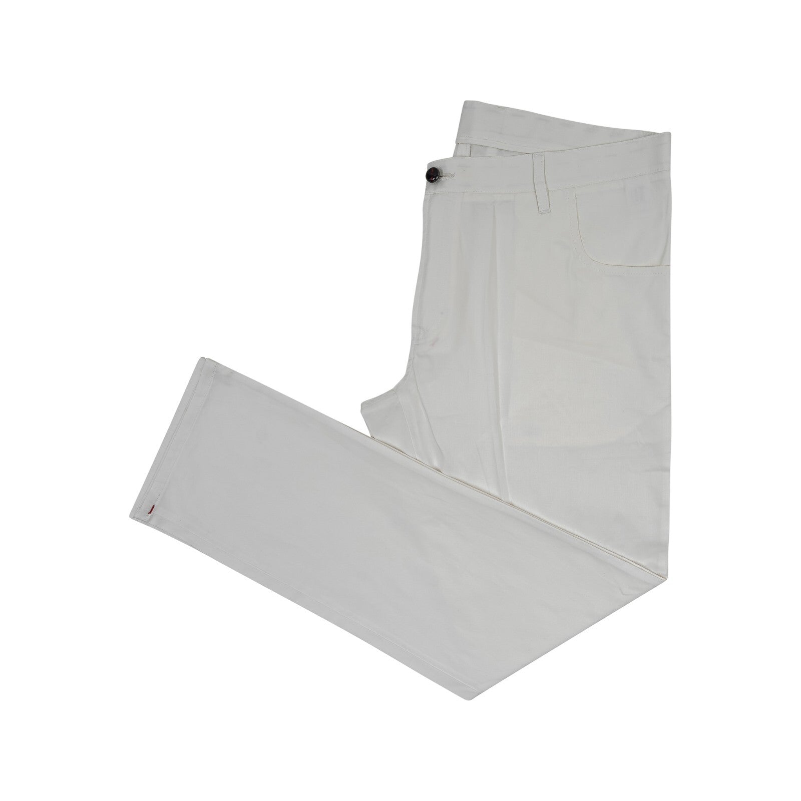 690$ ISAIA NAPOLI White 5 Pockets Pant Soft Cotton Slim Fit 40 US / 56 EU 8L