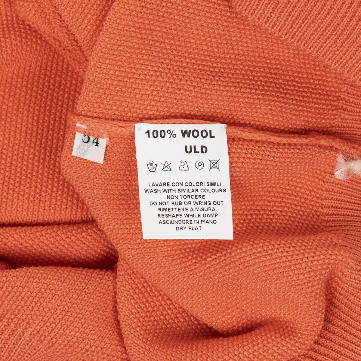 550$ RUBINACCI NAPOLI Coral Sweater Crewneck Knit Wool 44 US / 54 EU