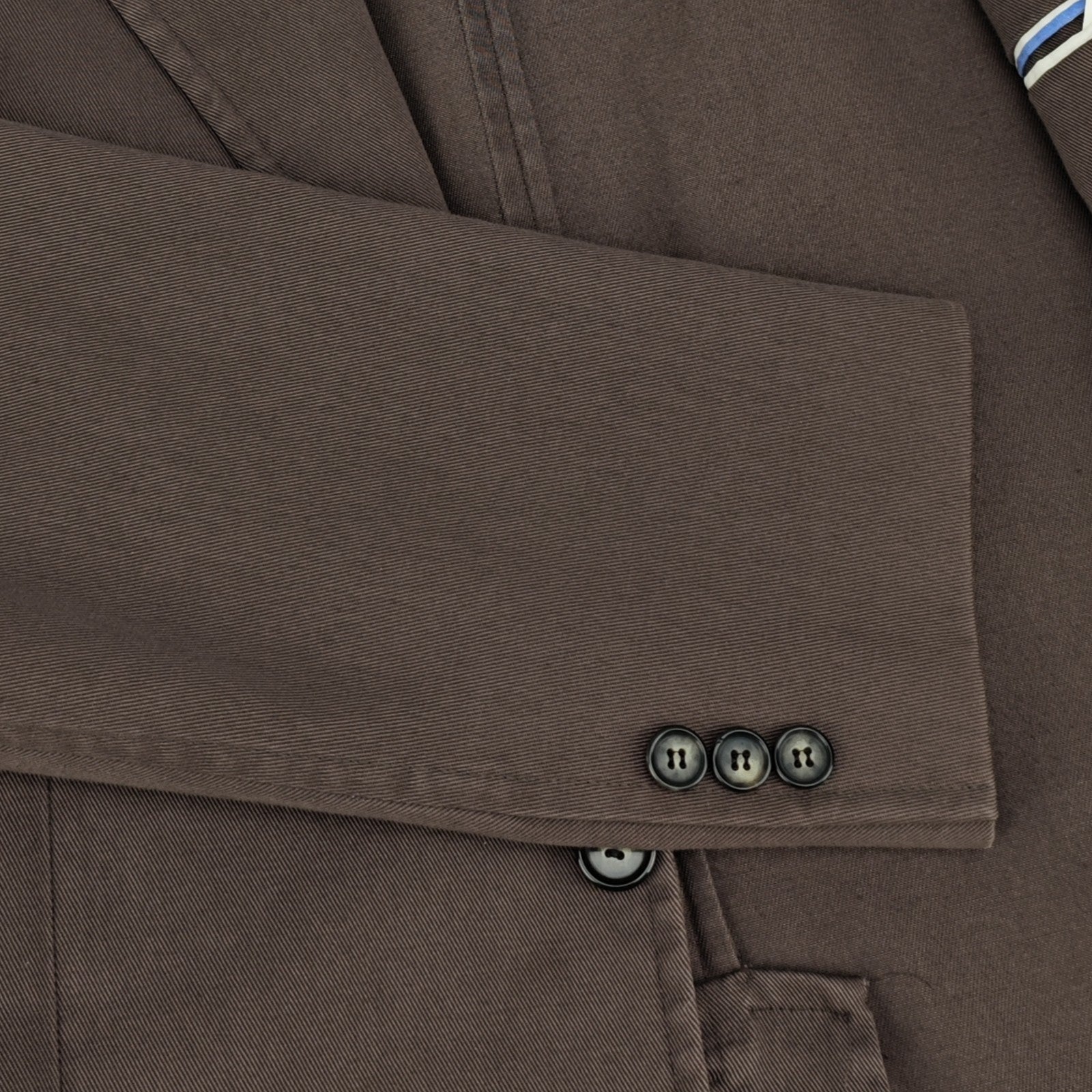 1450$ RAFFAELE CARUSO Brown Cotton Jacket Sport Coat Made in Italy 40 US / 50 IT