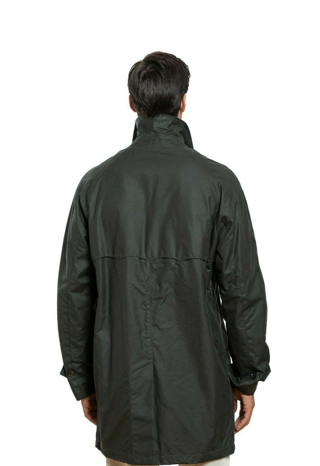 720$ BARACUTA G10 Winter Trench Coat Green Wax Cotton by Stevensons of Scotland