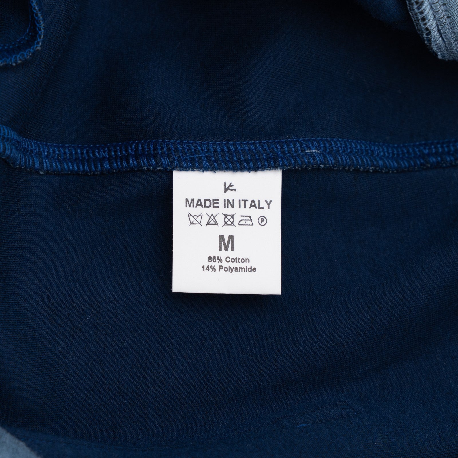 1100$ ISAIA NAPOLI Aviator Blue Drawstring Track Pant Jersey Cotton Size M