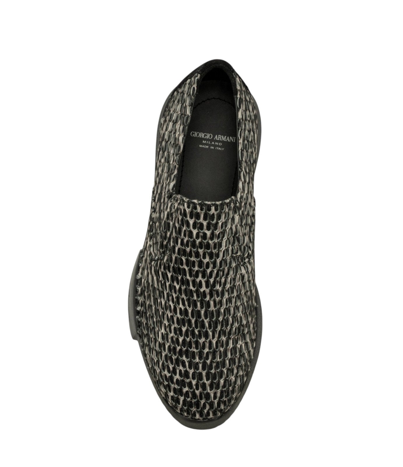 1150$ GIORGIO ARMANI Runway Shoes Woven Mesh Tech + Suede 5 UK / 6 US / 39 IT